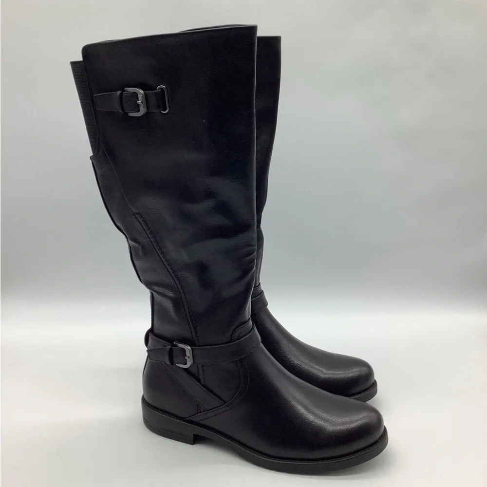 Baretraps Cassidy Black Knee High Boots | Vegan | Size 7 l New with Box